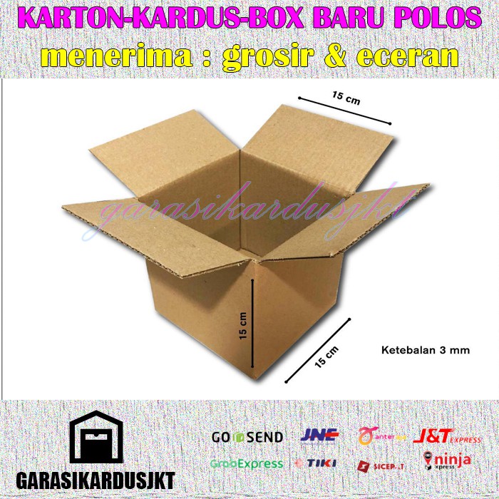 

KARDUS | BOX | KARTON PACKING ( 15 x 15 x 15 ) POLOS BARU