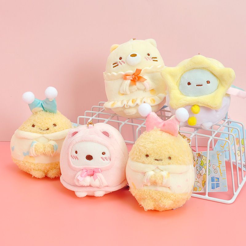 Kawaii Japan Sumikko Gurashi Plush Toys Cartoon Plush Doll Cute San-X Corner Bio Bag Pendant Keychain Couple Small Pendant Gifts