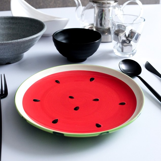 

Watermelon Dinner Plate #K0001