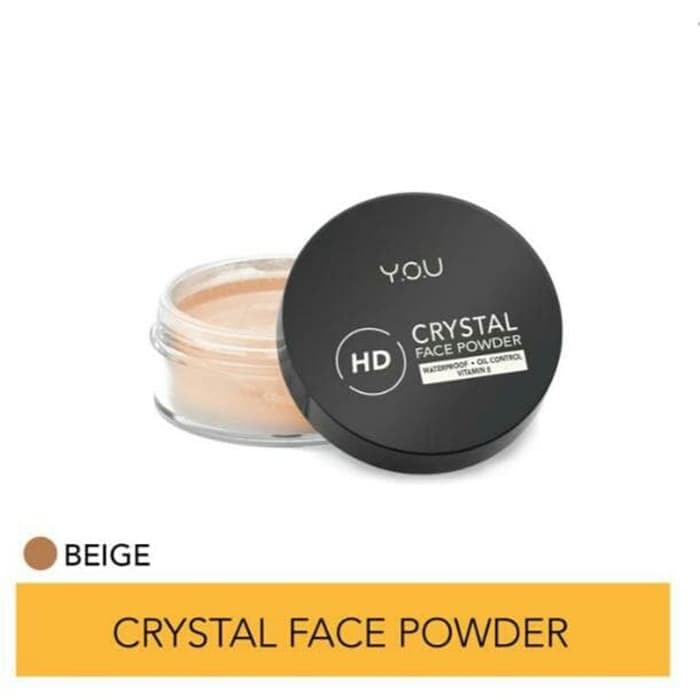 Y.O.U Crystal Face Powder Bedak Tabur Beige