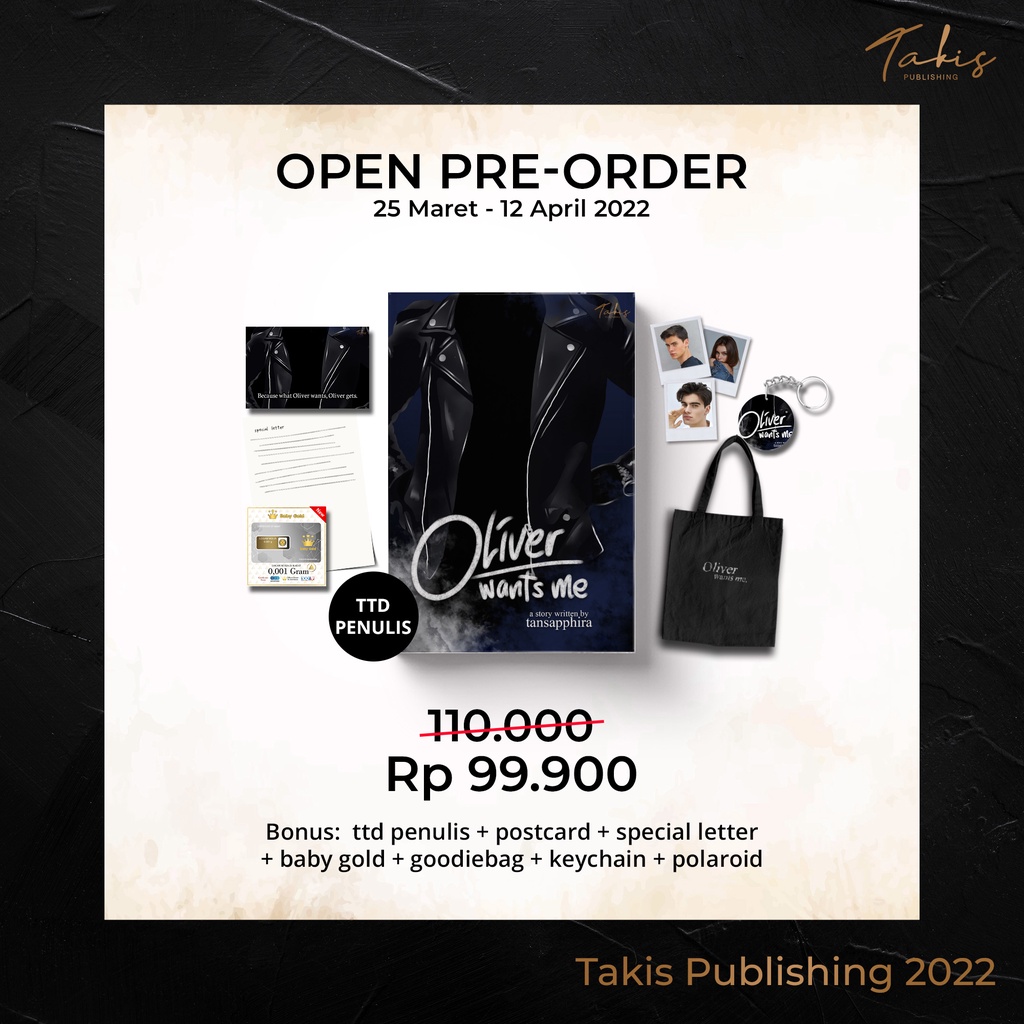 [ READY STOK ] Novel Oliver Wants Me + TTD - Tansapphira