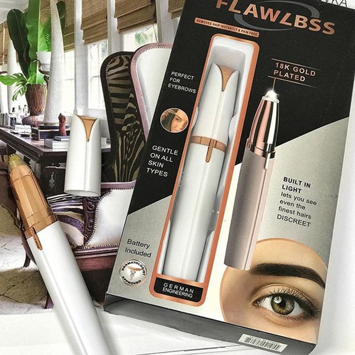 Pencukur Alis Elektrik FLAWLBSS Eyebrows Flawless Hair Remover Electric