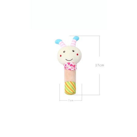 MAINAN BAYI RATTLE STIK PREMIUM / BONEKA BUNYI ANIMAL / MAINAN TANGAN BAYI/BONEKA TOET-TOET