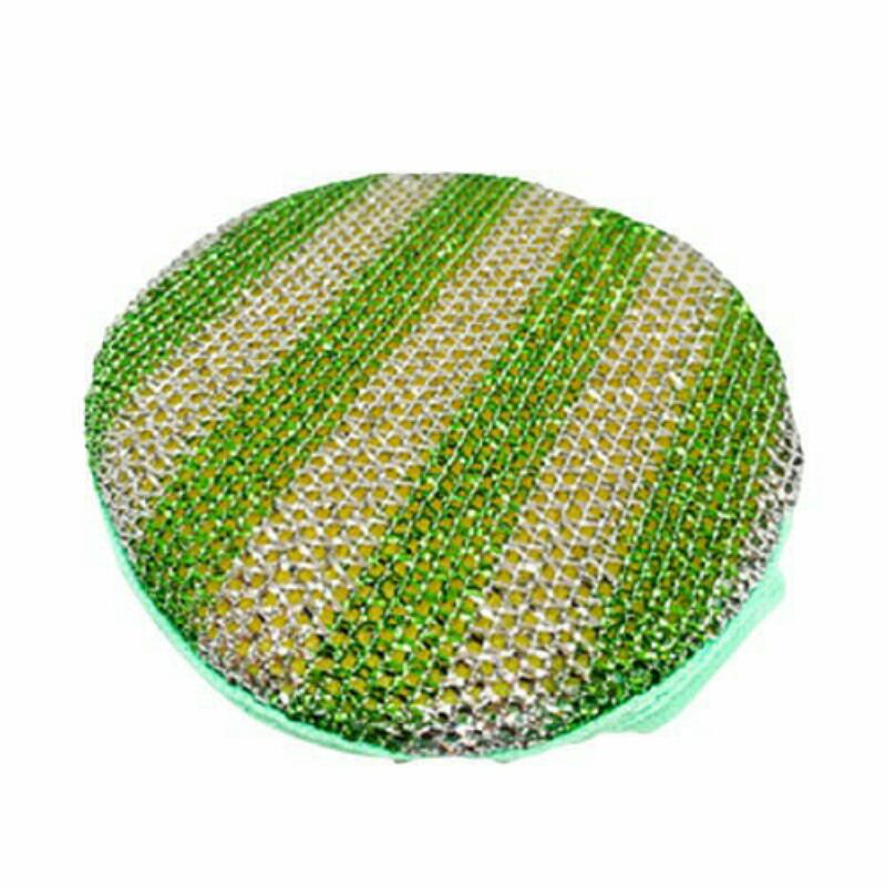 2 SISI  SPONGE BUSA SABUT CUCI PIRING 2 SISI SPONS CUCI PIRING - IDEAL / BUSA CUCI PIRING OVAL / SPO