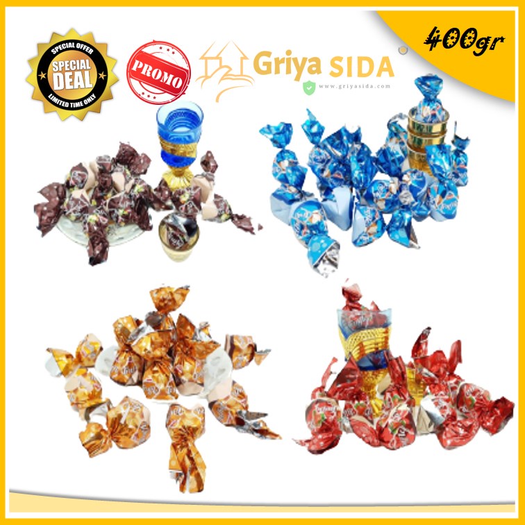 Coklat truffle 400gr coklat turki premium truffle mix 400gr Chocolate Cream &amp; Rice Crisps PROMO