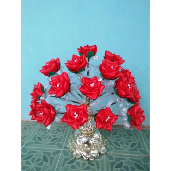 

Mawar Satin Pita Geliter