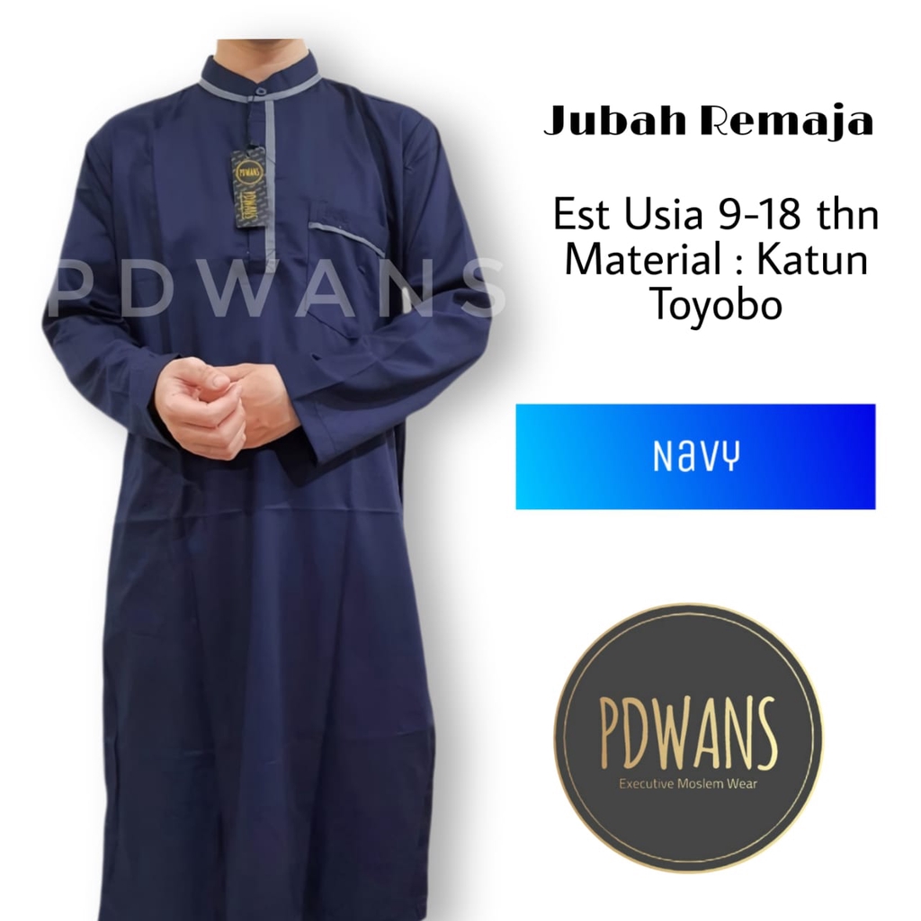 JUBAH ANAK REMAJA TANGGUNG Baju Muslim Anak Jubah Gamis Seri Warna PDWANS