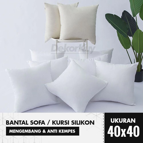 Bantal Sofa / Bantal Kursi Silikon Uk. 40x40