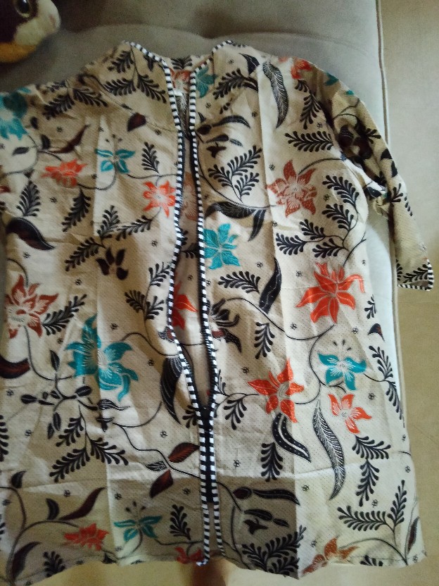 Tey-17 Batik Wanita Asj Sa Hrb026 Kenongo Kemeja Tosca Pendek