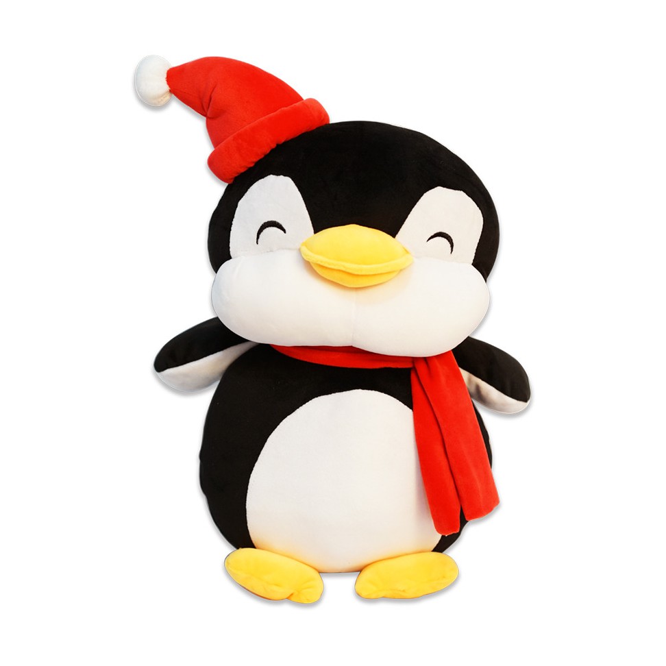 Boneka Pinguin lucu imut gemas Istana Boneka Pinguin with Topi Syal korea gemas halus empuk fluffy ready stock