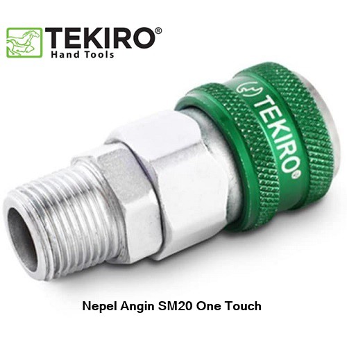 Tekiro Quick Coupler One Touch 20 SM / Nepel Angin / Fitting / Sambungan Selang Kompresor