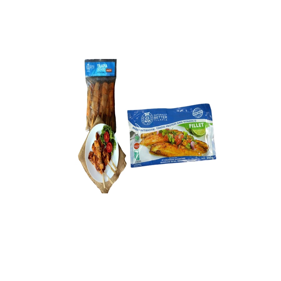 

Regal Springs Tilapia Fillet 200gr + Tilapia Fish Skewer Korean Grill 1kg | Bundling 2
