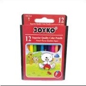 

Pensil 12 warna pendek Joyko