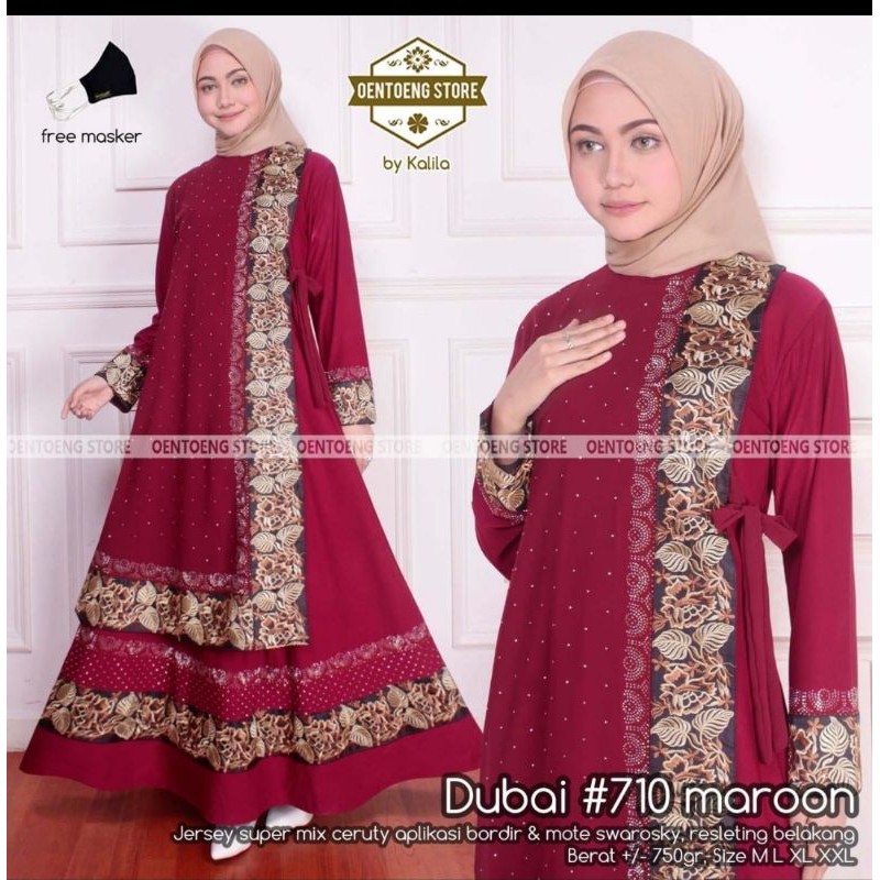 abaya turkey dubai warna 711 original mewah cantik elegan