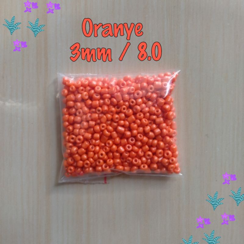 Manik Mote  Payet Pasir Doff Ukuran  8/0 - 3mm isi 10gram