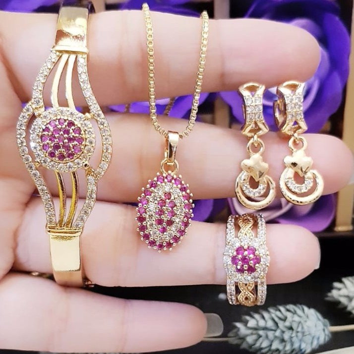 Xuping set perhiasan lapis emas 24k 2904i