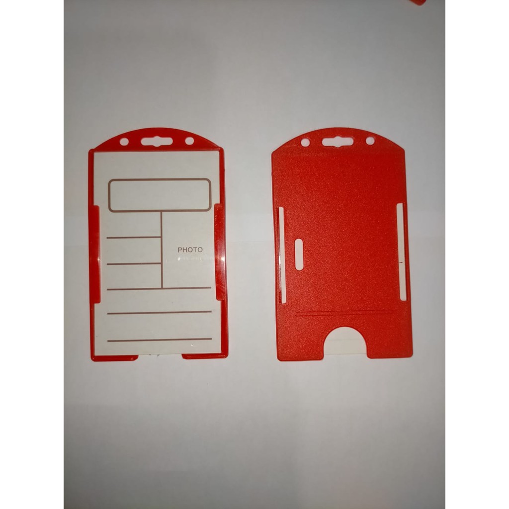 Tempat Casing ID Card/Frame ID Card/Name Tag ID Card - Merah