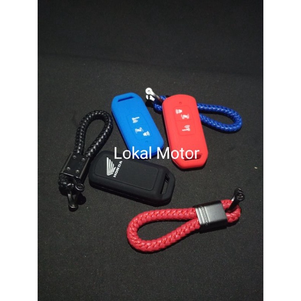 GANTUNGAN KUNCI DAN COVER SILICONE remote keyless HONDA ALL NEW honda PCX 160 VARIO 160 ADV 150 2021