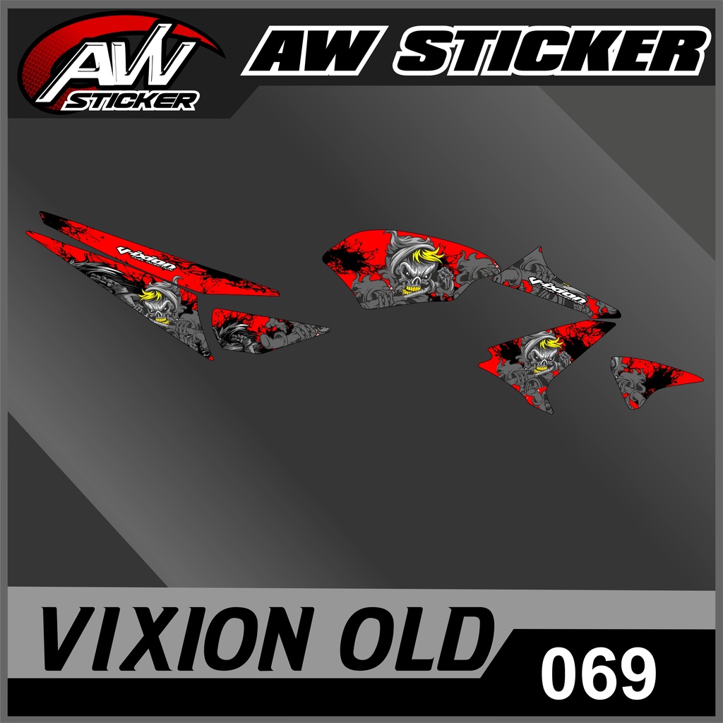 069 striping vixion old variasi semi full, striping vixion ol semi full