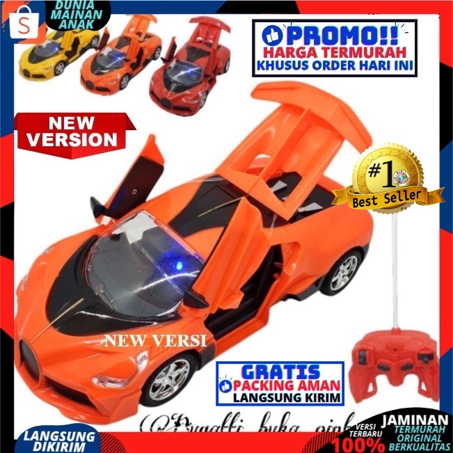 Mobil remote control Mobil Balapan modern tim mobil buka pintu rc Sedan Sport CarTerbaru Murah