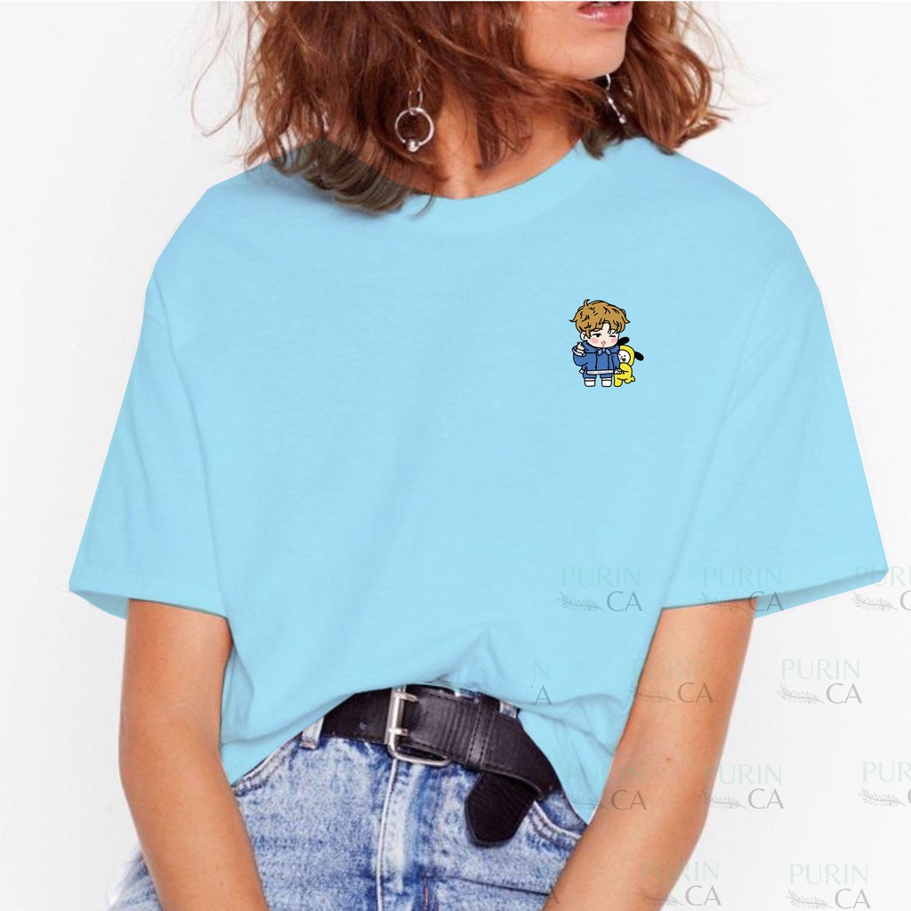 Baju Kaos Wanita BT21 Chimmy Jimin Cute Cartoon