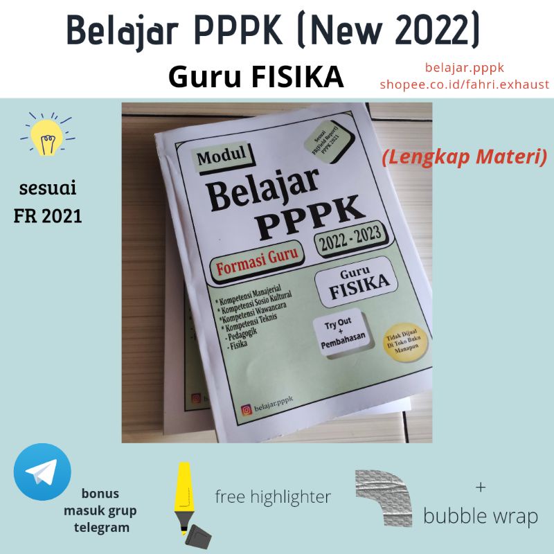 (FISIKA) BUKU PPPK 2022 GURU FISIKA SMA 2023 ASN