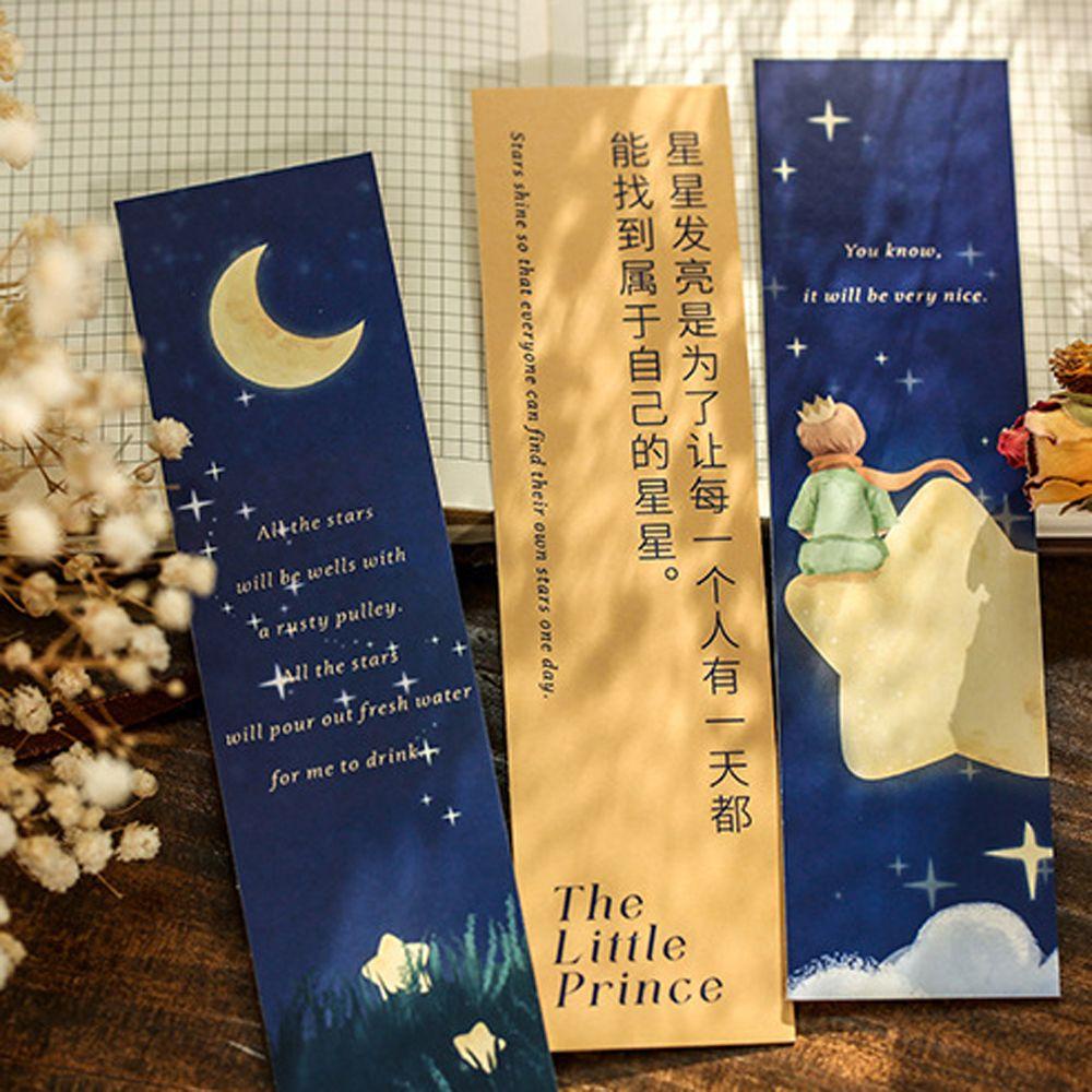 Lanfy Star Wish The Little Prince Series Hadiah Siswa Alat Tulis Note Marker Buku Penanda Halaman Holder Halaman Label Retro Bookmark