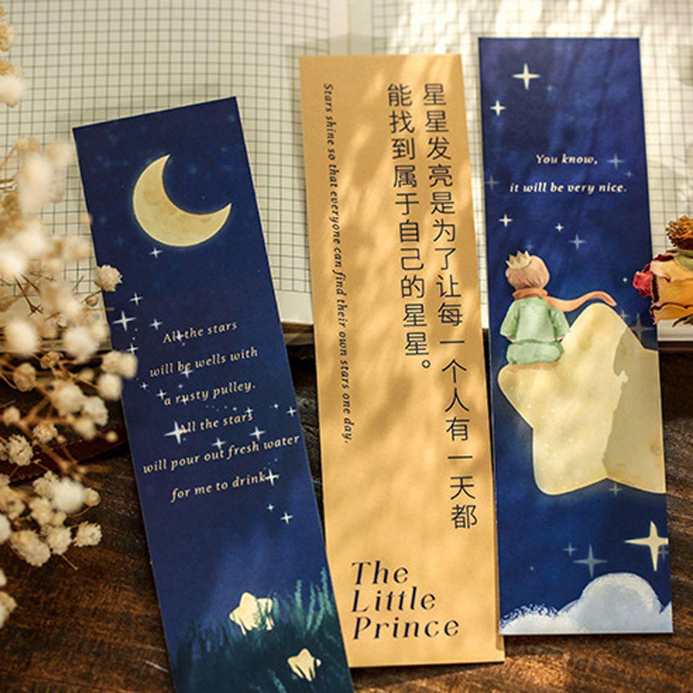 Lanfy Star Wish The Little Prince Series Hadiah Siswa Alat Tulis Note Marker Buku Penanda Halaman Holder Halaman Label Retro Bookmark