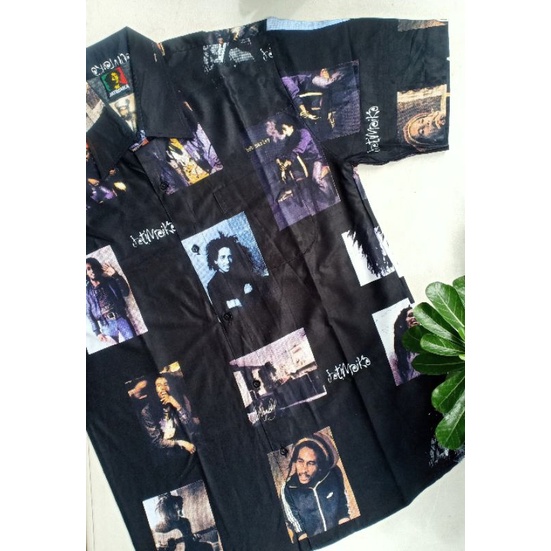 kemeja Bob Marley original baju reggae jamaica