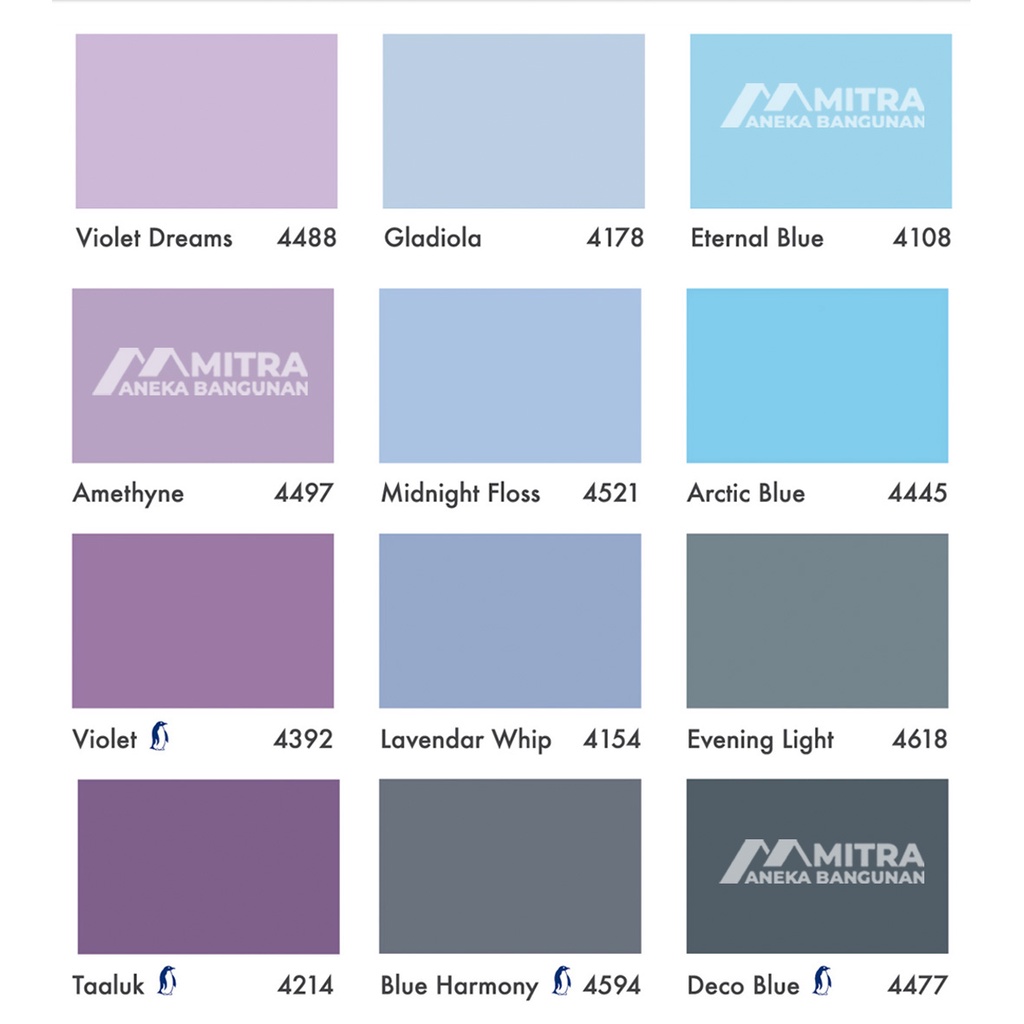 GARANSI (NCIS) CAT TEMBOK INTERIOR JOTUN MAJESTIC TRUE BEAUTY MATT 2,5 LITER / KATALOG C / WARNA