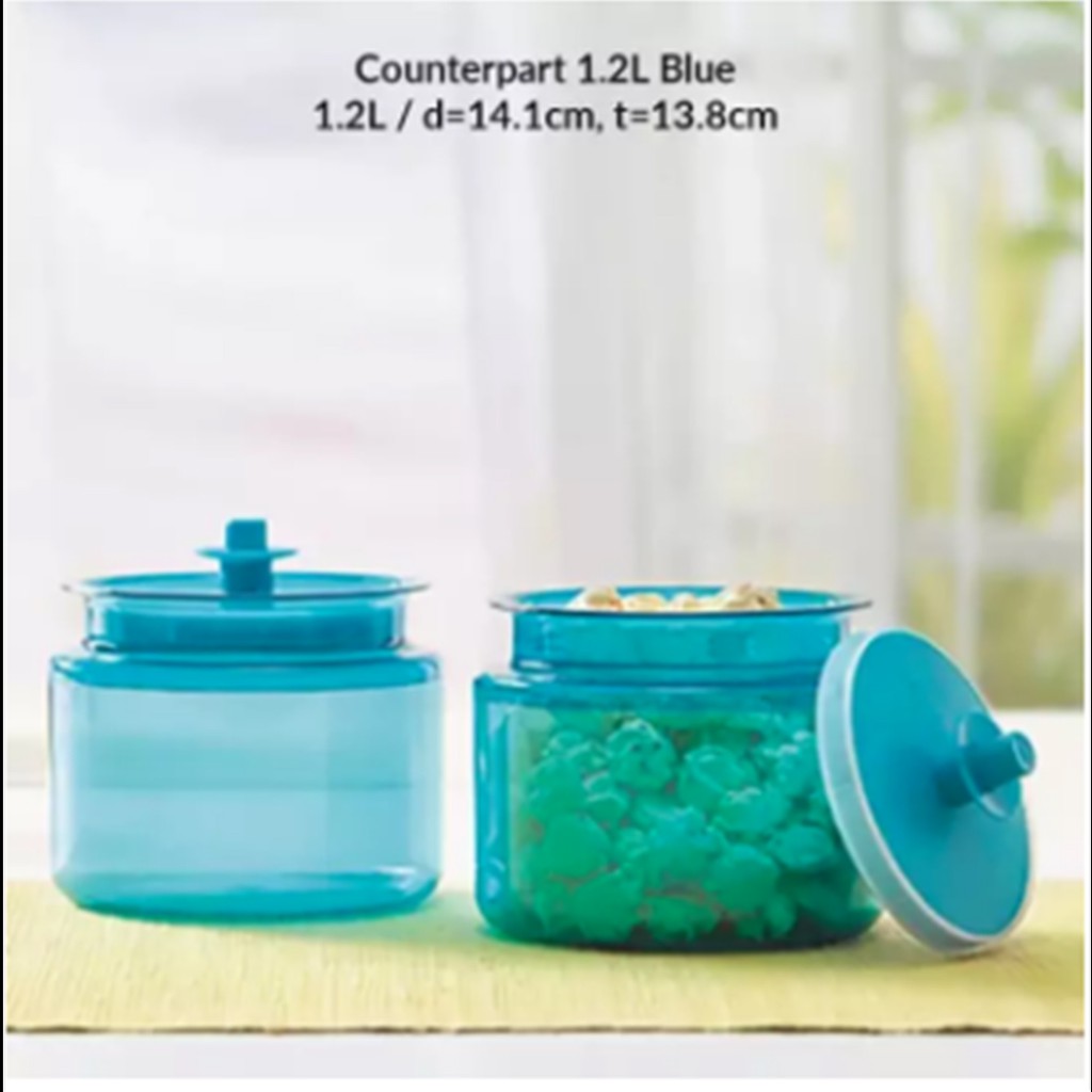 Tupperware Counterpart 1.2L Biru 1pcs Activity
