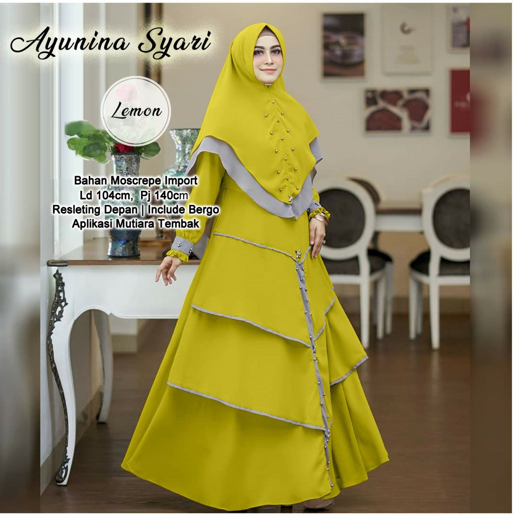 QUINNYSHOP-COD-US-BAJU SYARI WANITA TERBARU-GAMIS SYARI WANITA-BAJU SAR I-GAMIS SAR I-SYARI LEBARAN
