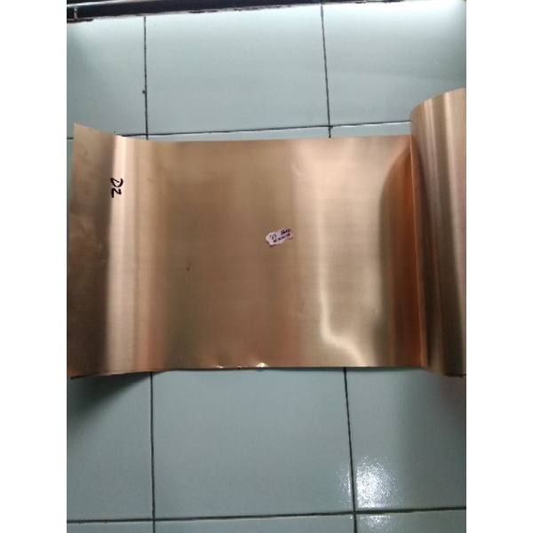 plat tembaga ukuran 10x6cm tebal 0.2mm