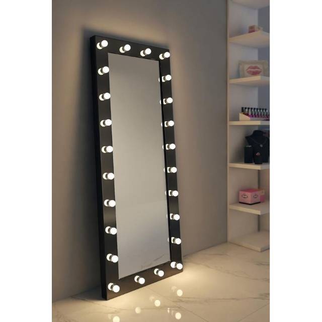 meja rias kaca rias vanity lampu