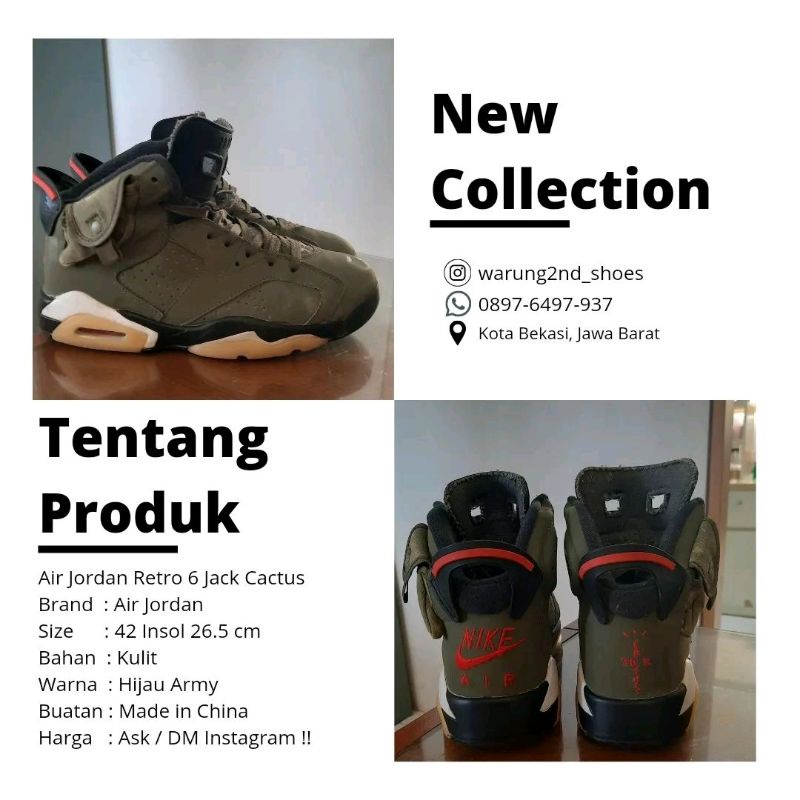 Jordan Retro 6 Jack Cactus