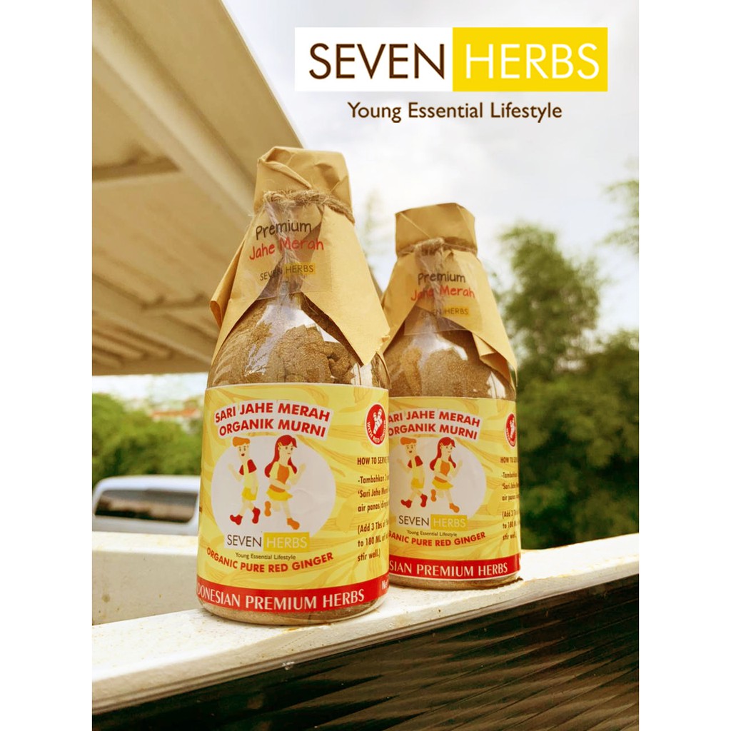

PREMIUM Jahe Merah Murni ORGANIK bubuk (100gr) Seven Herbs