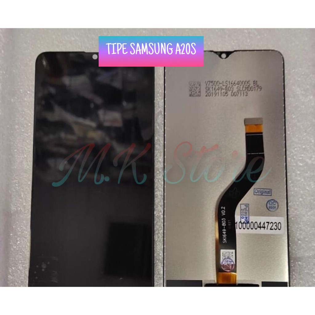 LCD + TOUCHSCREEN SAMSUNG A20S LAYAR HANDPHONE SAMSUNG A20S - HITAM