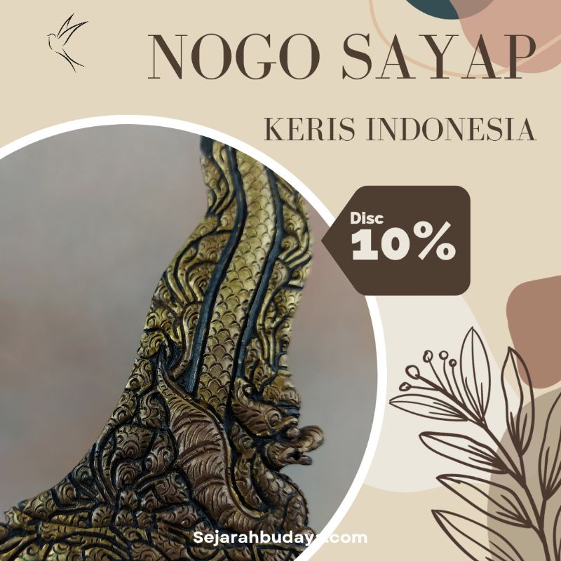 Keris Nogo Sayap Lar Nogo Kinatah