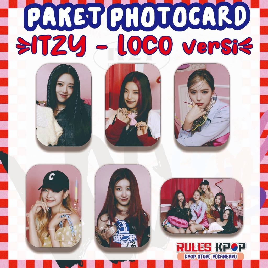 READY / bisa COD - PAKET HEMAT PHOTOCARD ITZY CRAZY IN LOVE LOCO PC ITZY LOCO PC ITZY CRAZY IN LOVE 