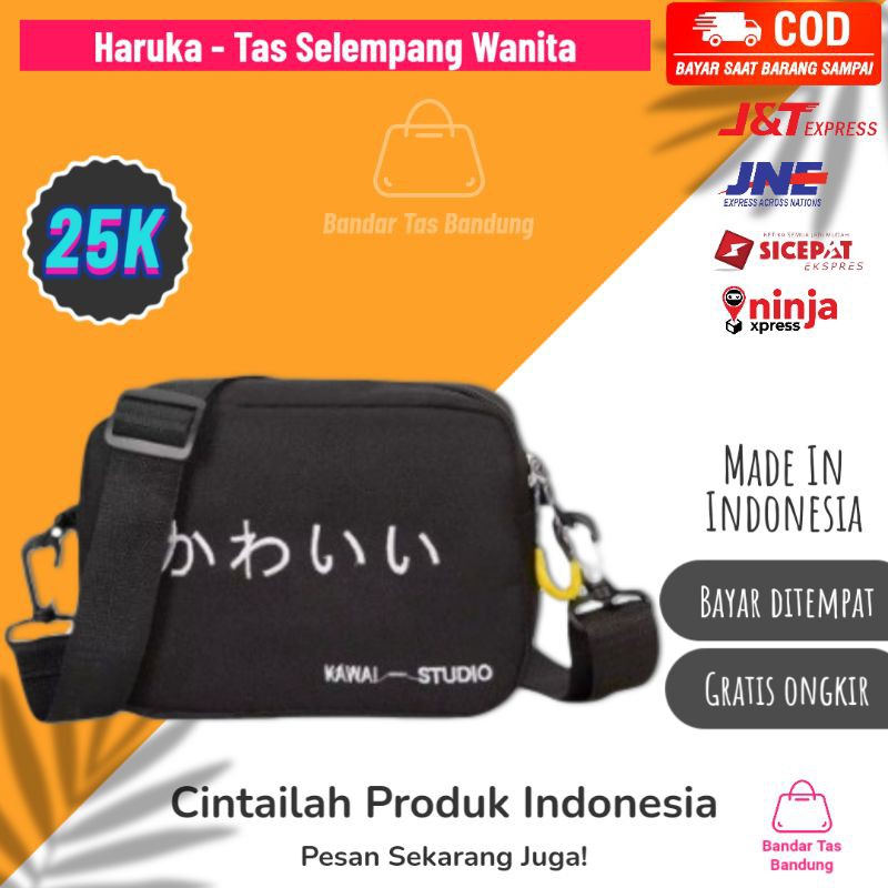 Haruka - Tas Selempang Wanita Pria Tas Selempang Lucu Tas Selempang Murah