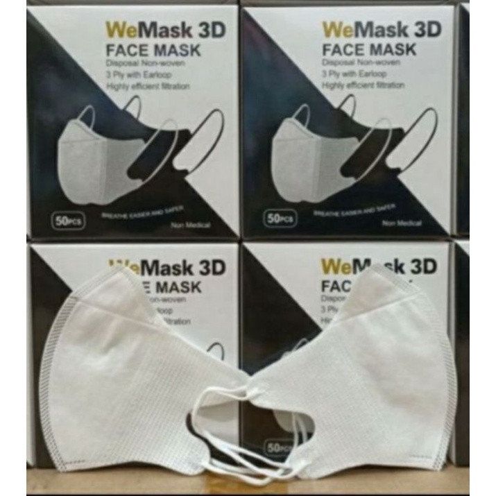 masker duckbill we mask 3D 50 pcs