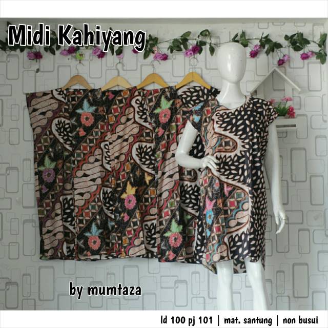 Grosir daster solo / daster midi kahiyang / daster cantik / daster murah batik