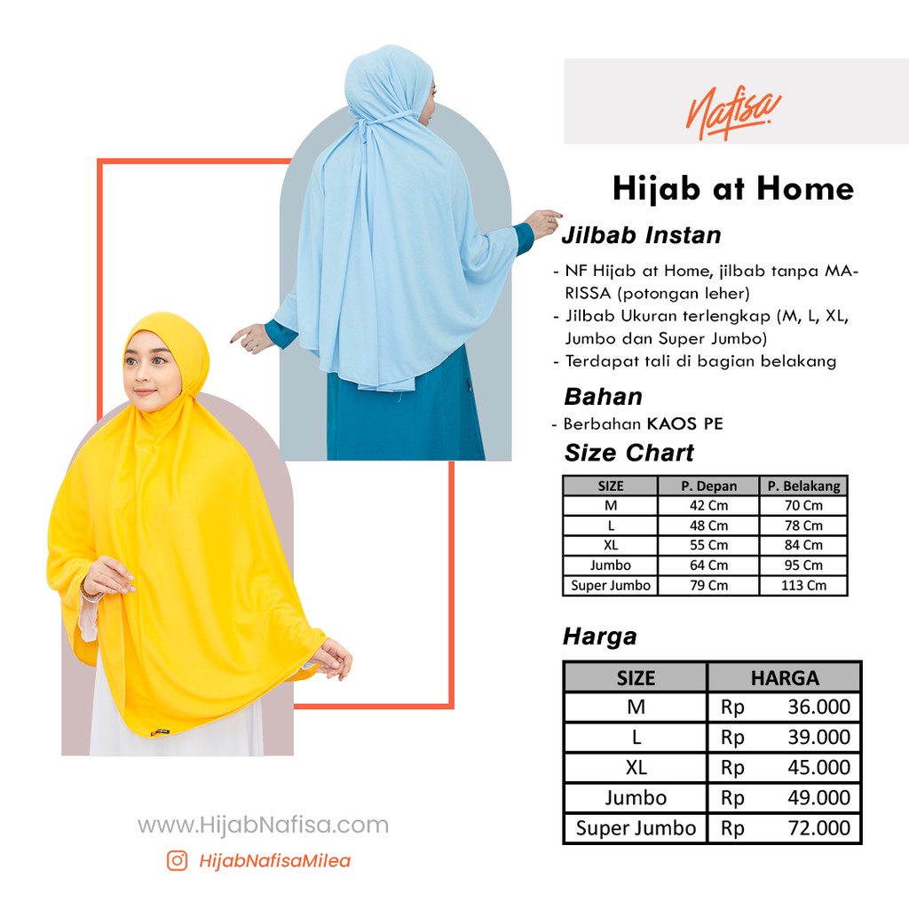 Promo COD Jilbab Tali Instan Dirumah Saja At Home | Hijab Instan Kaos Non Pet Kerudung Instan Tali