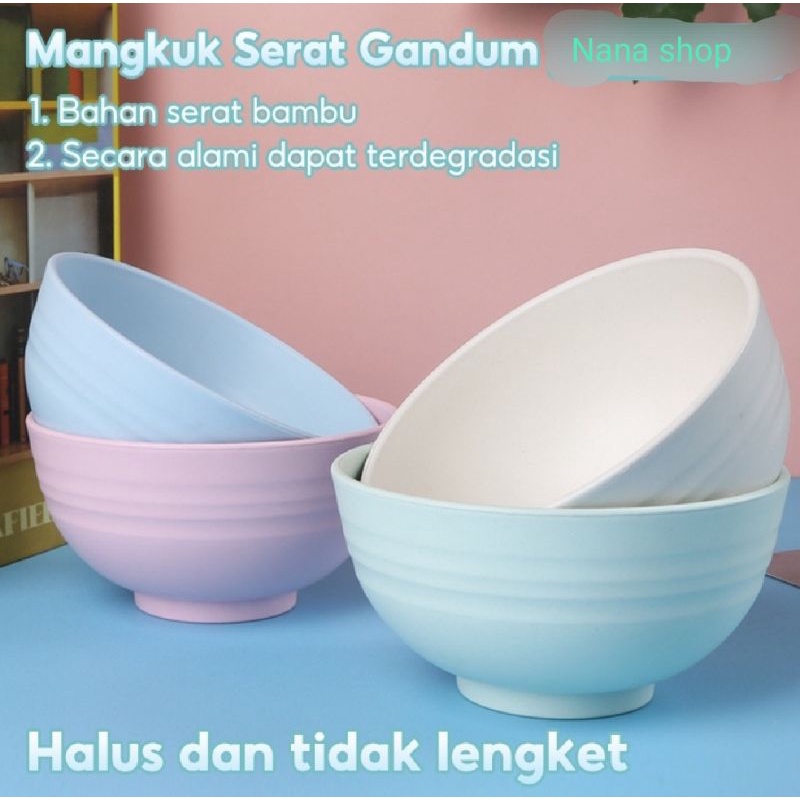 Mangkok nasi serat gandum gaya jepang/mangkok melamine