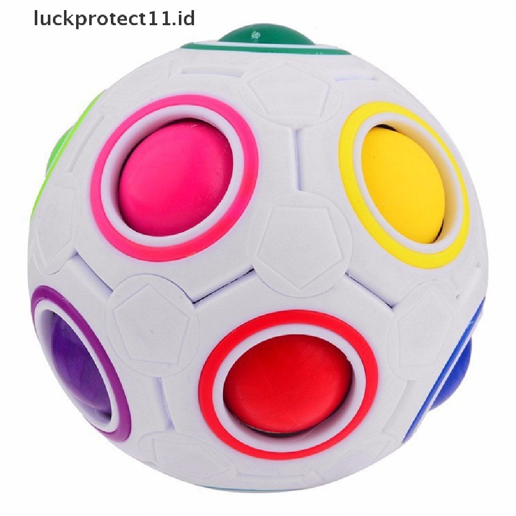 &lt; Luckprotect11. &lt; LuckproteksiId Mainan Puzzle Bola Plastik Warna Pelangi Untuk Perkembangan Kecerdasan Anak