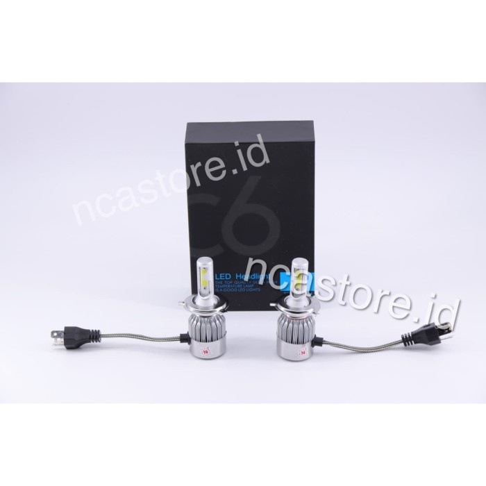 LAMPU LED C6 HEADLIGHT MOBIL H4 6000K