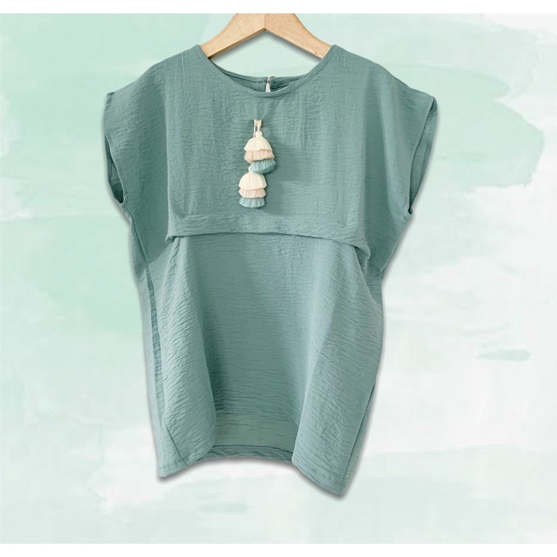 Sadiya Kaftan Anak - Mint