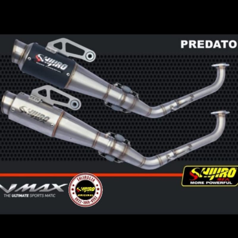 Knalpot N-Max type predator Shijiro Racing