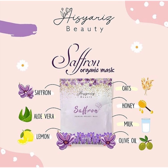 Saffron face mask by Aisyariz Beauty