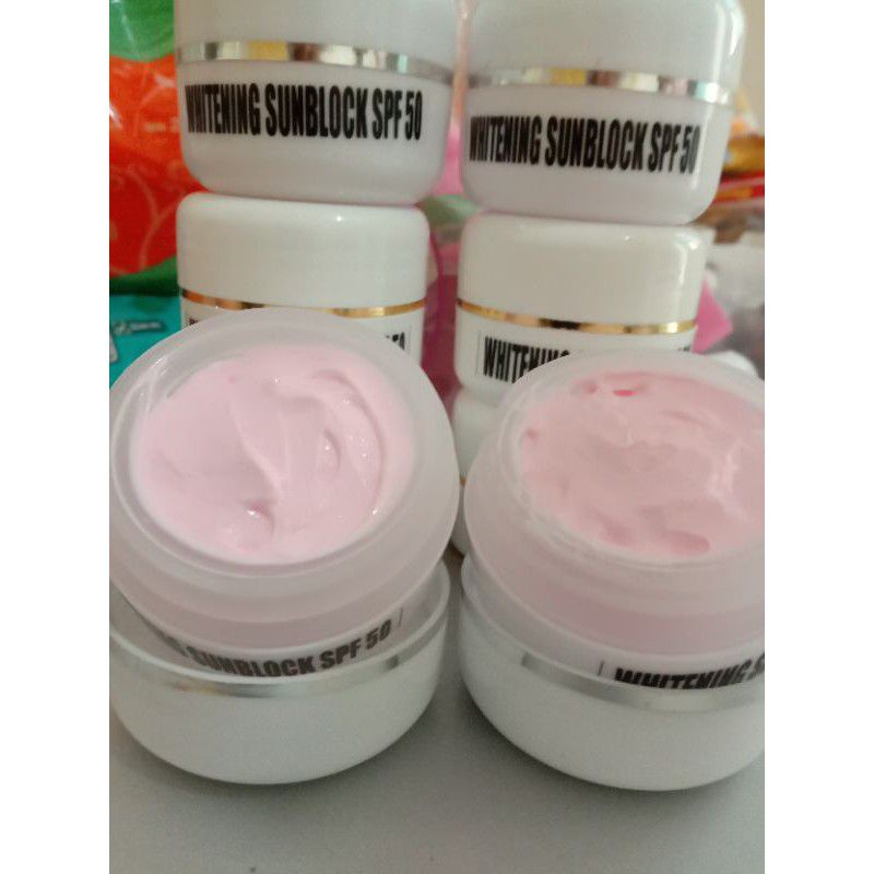sunblok whitening spf 50/sunblok wajah